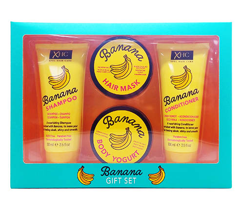 Banana Box Set Shampoo,Cond,Body Wash